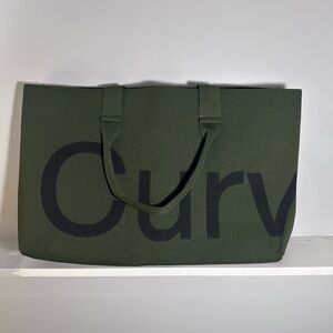 Curves By Sean Brown Two Tone Knit Tote